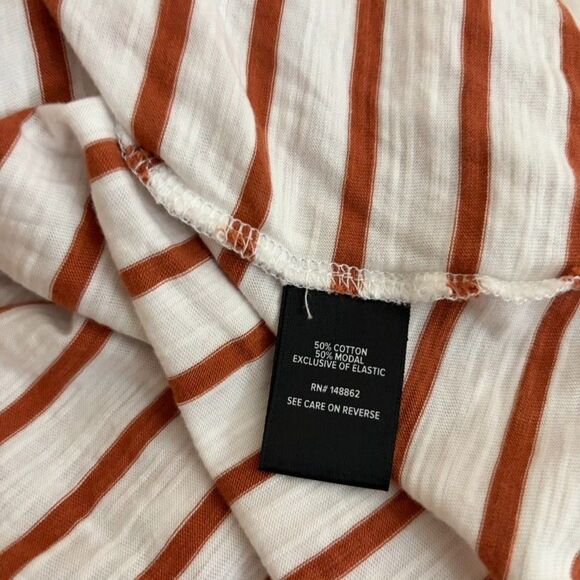 Torrid Blouse Women's 3 Striped Short Sleeve Printed Shirt Casual 3X T-Shirt - Picture 7 of 8